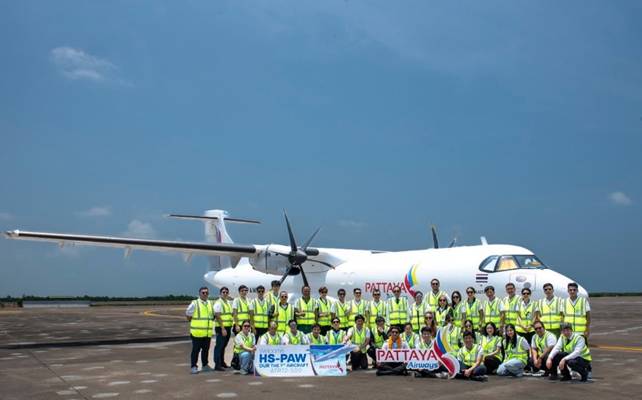 พัทยาแอร์เวย์ ต้อนรับเครื่องบิน ATR 72-500 Freighter ลำแรก เข้าฝูงบิน